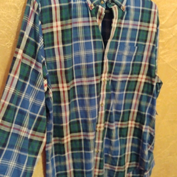 Size XL NWT Old Navy men's plaid button down shirt - Picture 5 of 6